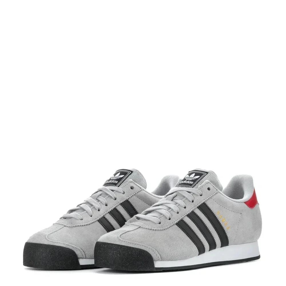 adidas Samoa Men's Size 10 Shoes Sneakers Grey Black Scarlet JR3777 NEW